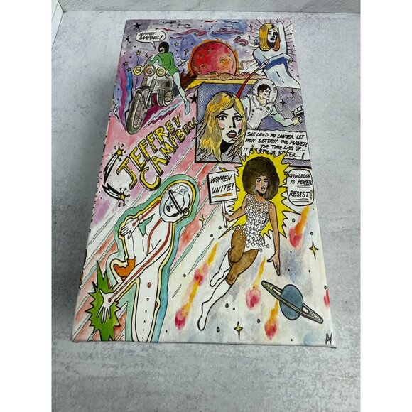 NIB‎ Jeffrey Campbell Flower Power Heels Red Patent Leather Ankle Strap Sz 40 - Picture 8 of 10